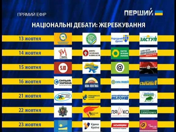 На "Первом национальном" телеканале стартуют дебаты